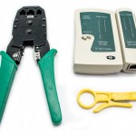 Kit Crimpadora + Tester Lan + Pelacables + 100 RJ45 + 100 Bridas Biwond
